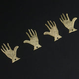 Brass Double Side Brushed Personality Pendant DIY Earring Accessories