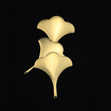 Brass Fan-Shaped Jewelry Accessory Charm for Necklaces Earrings Pendants
