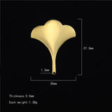 Brass Fan-Shaped Jewelry Accessory Charm for Necklaces Earrings Pendants
