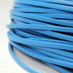 Aaazee 2 Yards Coated Cow Hide Leather Strip 3mm Wide Cord
