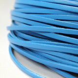 Aaazee 2 Yards Coated Cow Hide Leather Strip 3mm Wide Cord