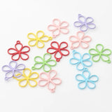 Alloy Hollowed Out Flower Pendant Diy Jewelry