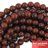 10mm Round Glass Loose Beads for Jewelry Making - 80pcs