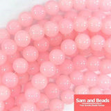 10mm Round Glass Loose Beads for Jewelry Making - 80pcs