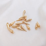 12PCS 14K Filled Tapered Pendants Earrings Accessories Materials