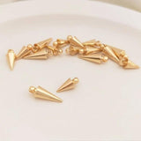 12PCS 14K Filled Tapered Pendants Earrings Accessories Materials
