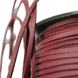 10 Yards 3mm Maroon Coated Faux Suede Leather
