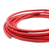 1 Yard 5mm Red Cow Hide Leather Cord Jewelry Making DIY Necklace Bracelet