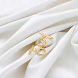 18K Plated Brass Feather T Toggle Clasps for Jewelry Making