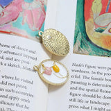 6pcs Retro Style Tulip Pendant Earrings 925 Silver Needle Jewelry Set