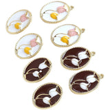 6pcs Retro Style Tulip Pendant Earrings 925 Silver Needle Jewelry Set