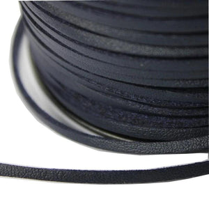 10 Yards 3mm Navy Patent Faux Suede Leather Cord DIY Bracelet Jewelry Making