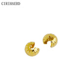 DIY Jewelry Accessories 14K Plated Clip Clasps Open Crimp Beads Caps Buckle