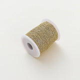 1.5mm 14K/18K Plated Brass Chain with 2.3mm Beads for DIY Jewelry Making