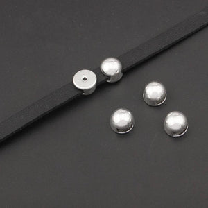 20Pcs Tibetan Silver Spacer Beads DIY 6x2mm For Leather Cord Jewelry