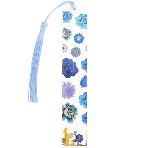 Epoxy Bookmark Tassel Floral Bookmark Portable Dried Flower Bookmark 