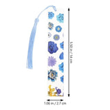 Epoxy Bookmark Tassel Floral Bookmark Portable Dried Flower Bookmark 
