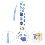 Epoxy Bookmark Tassel Floral Bookmark Portable Dried Flower Bookmark 
