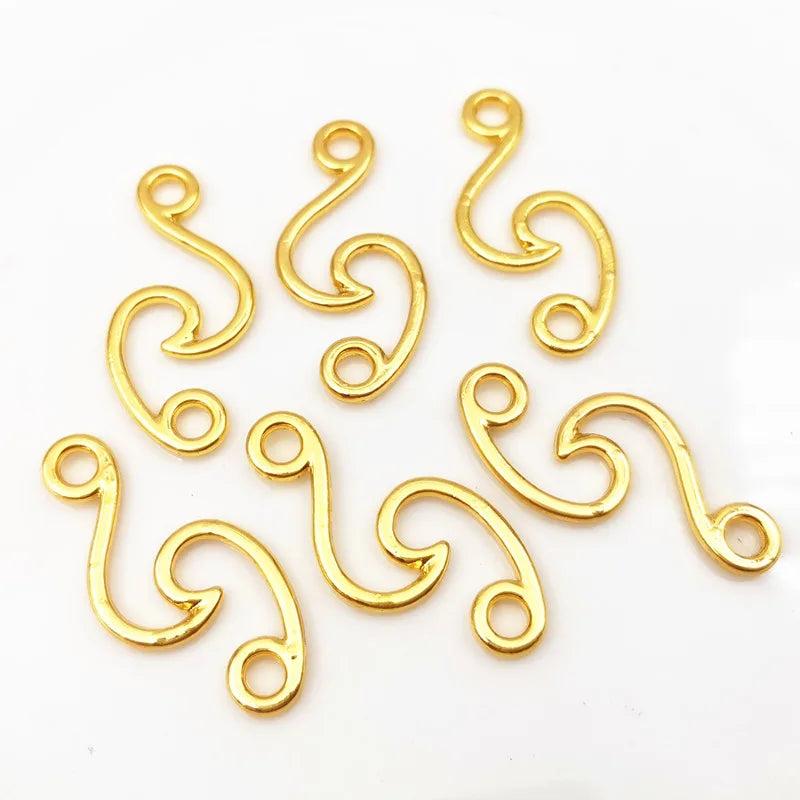 20pcs DIY Jewelry Accessories 30*14mm Alloy/KC S Ring Charms Pendant Settings