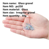50g Glass Rubble Quick Sand for Jewelry Making