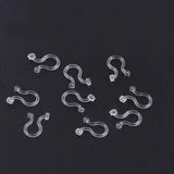 50 PCS Transparent Ear Clip Jewelry Making DIY Component
