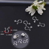 50 PCS Transparent Ear Clip Jewelry Making DIY Component