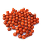 Natural Coral Round Beads 7mm Half Hole for Jewelry Making DIY