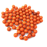 Natural Coral Round Beads 7mm Half Hole for Jewelry Making DIY