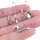 20pcs Stainless Steel 8mm 10mm Cup Pearl Earring Base Setting Blanks DIY