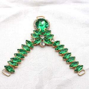 Rhinestone Sandal Buckle Slipper Chain DIY Decorative Craft Sewing Accesso