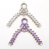 Rhinestone Sandal Buckle Slipper Chain DIY Decorative Craft Sewing Accesso