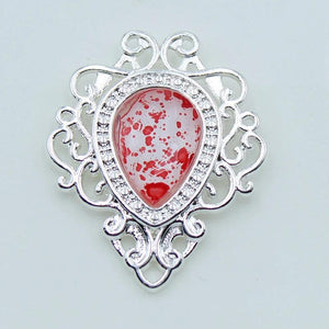10pcs 26*32mm Silver Alloy Crystal Clothing Box Decoration DIY Jewelry