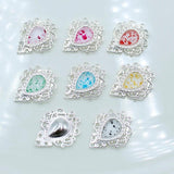 10pcs 26*32mm Silver Alloy Crystal Clothing Box Decoration DIY Jewelry