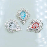 10pcs 26*32mm Silver Alloy Crystal Clothing Box Decoration DIY Jewelry