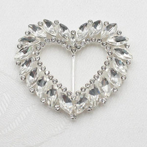 Metal Heart Rhinestones for Sewing Decorative Clothes Accessories