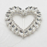 Metal Heart Rhinestones for Sewing Decorative Clothes Accessories