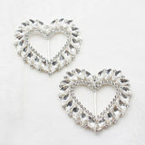 Metal Heart Rhinestones for Sewing Decorative Clothes Accessories