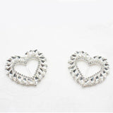 Metal Heart Rhinestones for Sewing Decorative Clothes Accessories