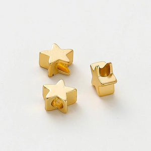 20Pcs Star Spacer Beads 6mm DIY Jewelry Making Supplies