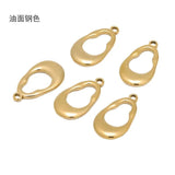 5pcs Stainless Steel Pendant Base for Diy Jewelry