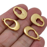 5pcs Stainless Steel Pendant Base for Diy Jewelry