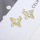 10pcs Love Heart Butterfly Star Pendants for DIY Jewelry Making