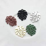 10pcs Leaf Hollow Pendant Keychain Earring Necklace DIY Supplies