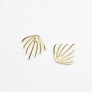 10pcs Seagrass Leaves Keychain Earring Necklace DIY Accessories