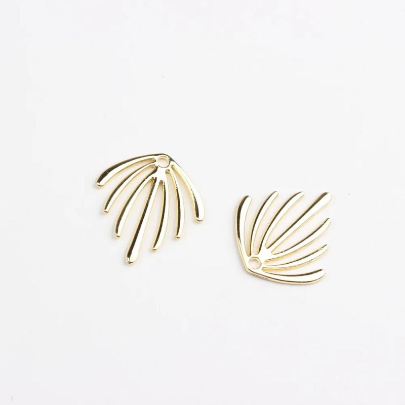 10pcs Seagrass Leaves Keychain Earring Necklace DIY Accessories