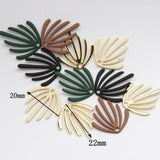 10pcs Seagrass Leaves Keychain Earring Necklace DIY Accessories