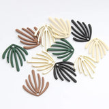 10pcs Seagrass Leaves Keychain Earring Necklace DIY Accessories