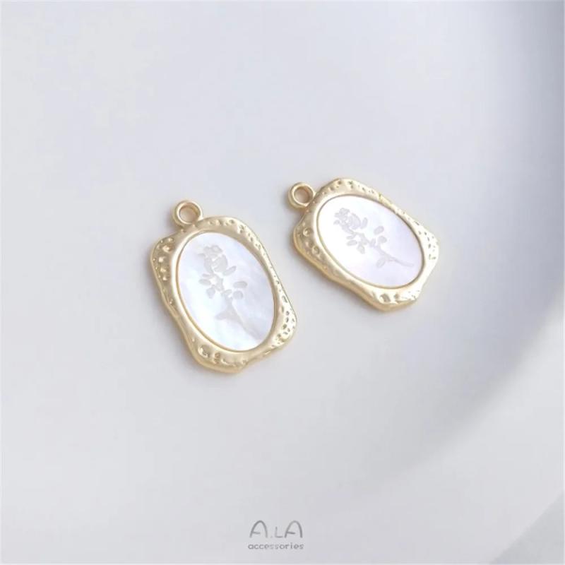 14K Fish Tail Pendant DIY Bracelet Necklace Ornaments