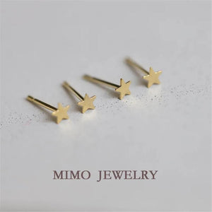 US 14k Filled Small Star Earrings for Daily Wear