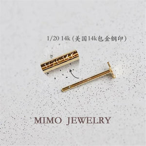 US 14k Filled Small Star Earrings for Daily Wear